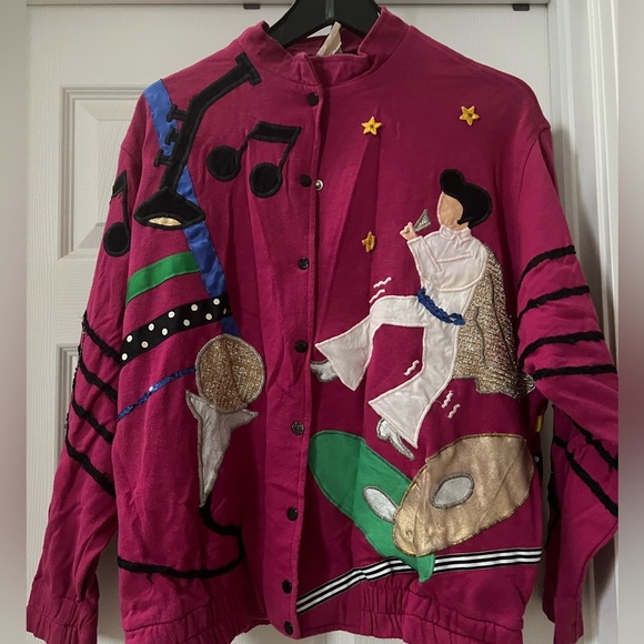 Unique one of a kind Elvis Presley jacket with sequins purchased from a boutique - Picture 1 of 7